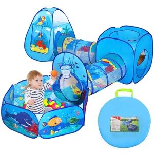 5 PCS Ball Pit Tunnels and Play Tent for Toddlers